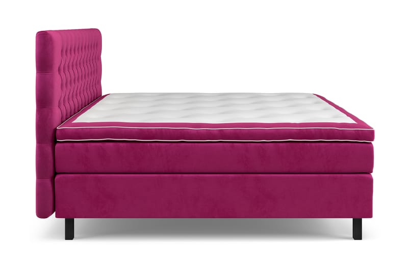 Komplett Sängpaket Estelle 210x210 cm - Rosa|Sammet - Möbler - Säng - Kontinentalsäng