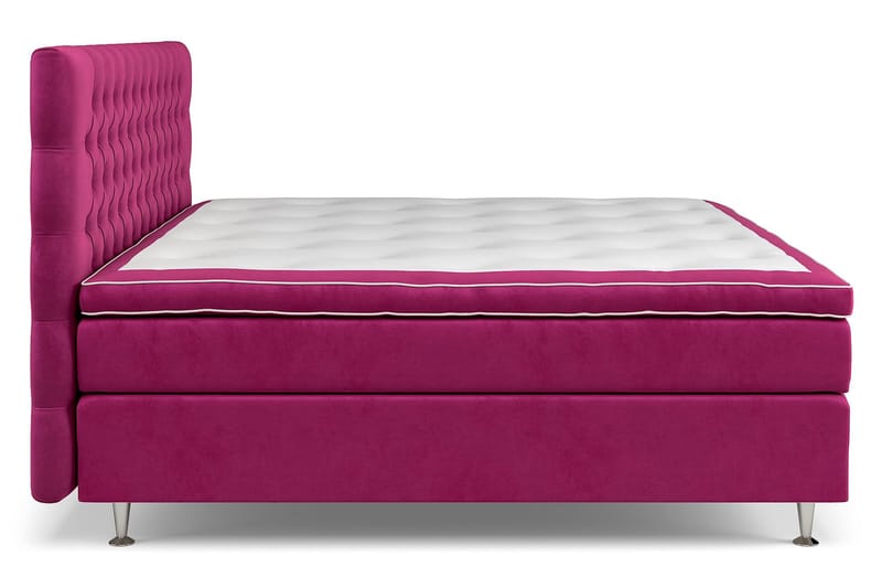 Komplett Sängpaket Estelle 210x210 cm - Rosa|Sammet - Möbler - Säng - Kontinentalsäng