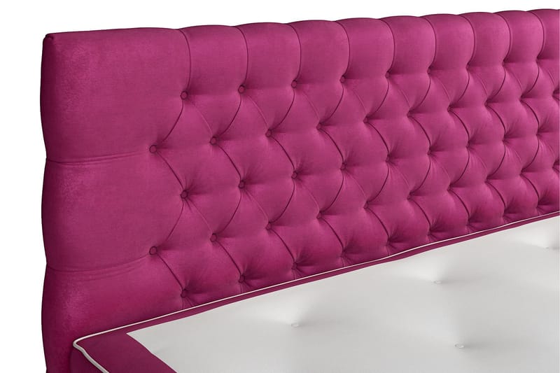 Komplett Sängpaket Estelle 210x210 cm - Rosa|Sammet - Möbler - Säng - Kontinentalsäng