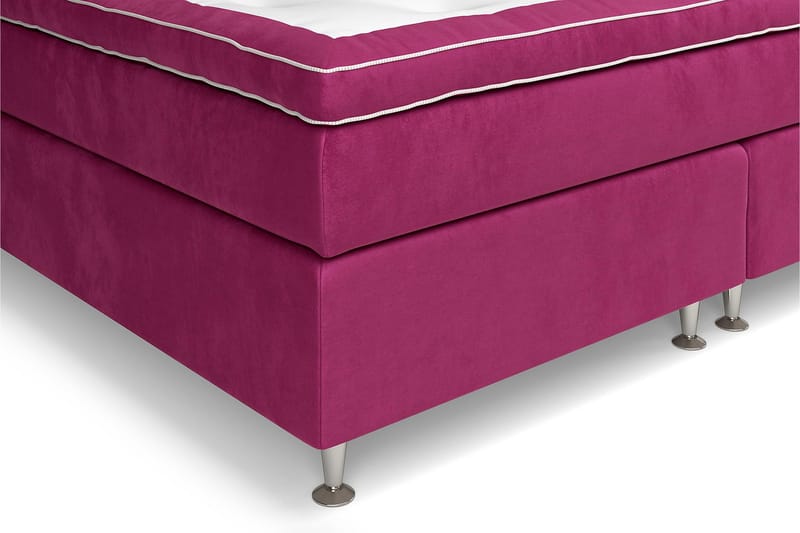 Komplett Sängpaket Estelle 210x210 cm - Rosa|Sammet - Möbler - Säng - Kontinentalsäng