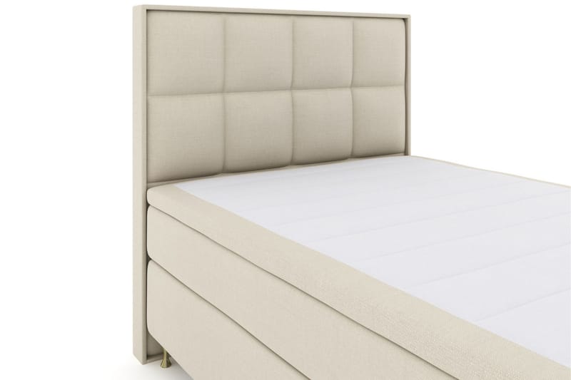 Komplett Sängpaket Choice No 5 160x200 Fast Latex - Beige|Guld - Kontinentalsäng - Dubbelsäng - Komplett sängpaket