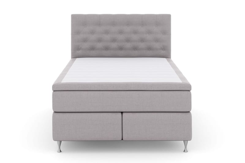 Komplett Sängpaket Choice No 6 140x200 Medium Latex/Memory - Ljusgrå|Silver - Kontinentalsäng - Enkelsäng - Komplett sängpaket
