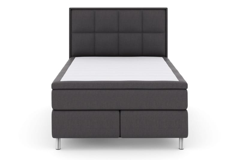 Komplett Sängpaket Choice No 6 140x200 Medium Watergel - Mörkgrå|Metall - Kontinentalsäng - Komplett sängpaket