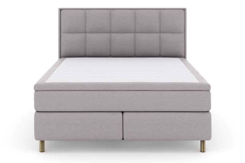 Komplett Sängpaket Choice No 6 160x200 Fast/Medium Watergel - Ljusgrå|Koppar - Kontinentalsäng - Dubbelsäng - Komplett sängpaket