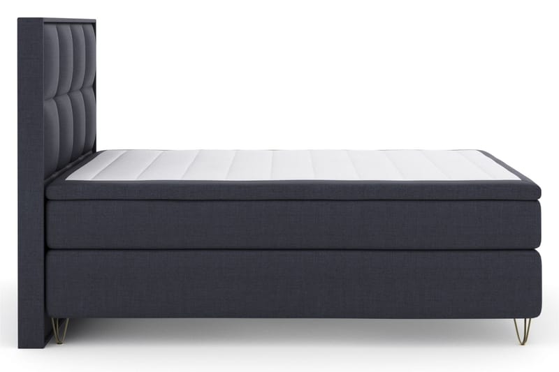 Komplett Sängpaket Choice No 6 160x200 Medium Watergel - Blå|Metall V-form - Kontinentalsäng - Dubbelsäng - Komplett sängpaket