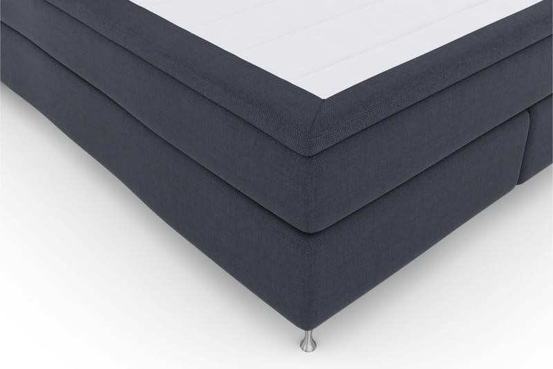 Komplett Sängpaket Choice No 6 180x200 Medium Memory/Pocket - Blå|Silver - Kontinentalsäng - Dubbelsäng - Komplett sängpaket