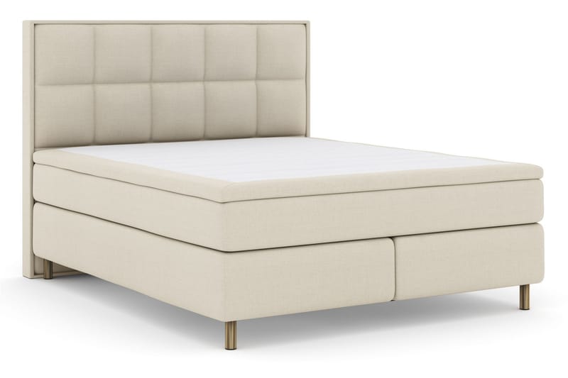 Komplett Sängpaket Choice No 6 210x210 Medium Latex/Memory - Beige|Koppar - Kontinentalsäng - Dubbelsäng - Komplett sängpaket