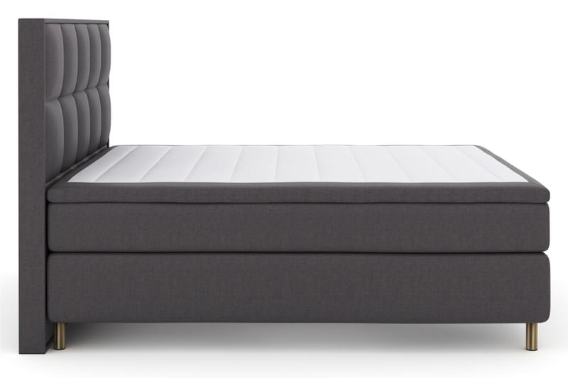 Komplett Sängpaket Choice No 6 210x210 Medium Latex/Memory - Mörkgrå|Koppar - Kontinentalsäng - Dubbelsäng - Komplett sängpaket