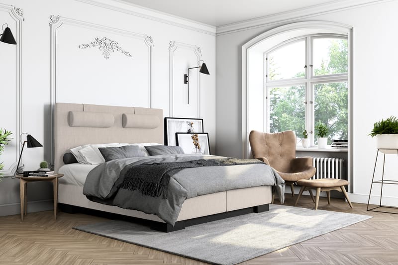 Komplett Sängpaket Romance Lyx 120x200 - Beige - Möbler - Säng - Kontinentalsäng