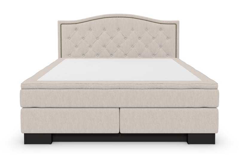 Komplett Sängpaket Romance Lyx 160x200 Cesaro Sänggavel Topp - Beige - Möbler - Säng - Kontinentalsäng