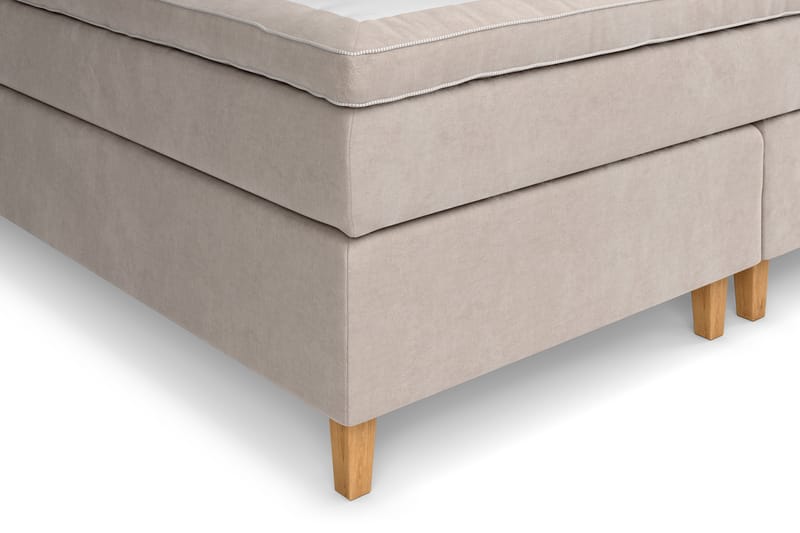 Kontinentalsäng Estelle 210x210 cm - Beige|Sammet - Möbler - S�äng - Kontinentalsäng