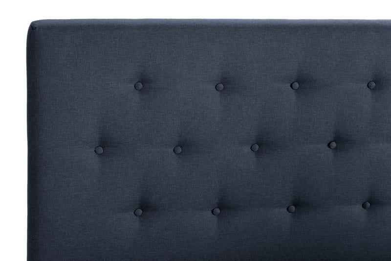 Sängpaket Nayaka 150x200 Latexmadrass - Knappad gavel Blå - Kontinentalsäng - Komplett sängpaket