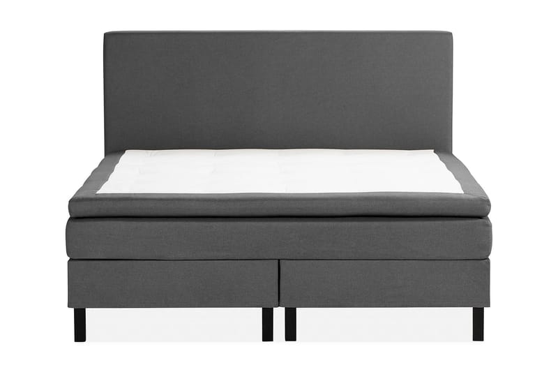 Sängpaket Nayaka 150x200 Skummadrass - Slät gavel Mörkgrå - Kontinentalsäng - Enkelsäng - Dubbelsäng - Komplett sängpaket