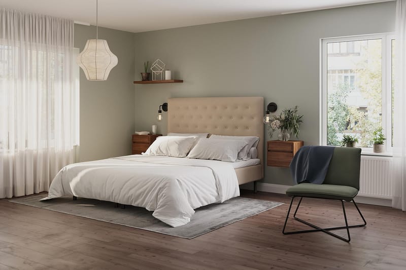 Sängpaket Ramsäng Wega 105x200 cm - Beige - Möbler - Säng - Ramsäng