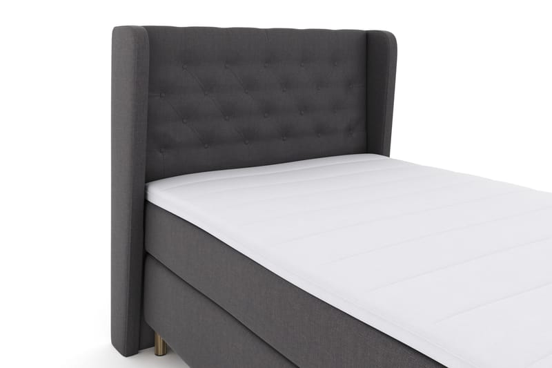 Komplett Sängpaket Choice No 3 120x200 Fast - Mörkgrå|Koppar - Kontinentalsäng - Enkelsäng - Komplett sängpaket