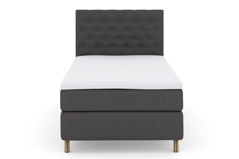 Komplett Sängpaket Choice No 3 120x200 Fast - Mörkgrå|Koppar - Kontinentalsäng - Enkelsäng - Komplett sängpaket