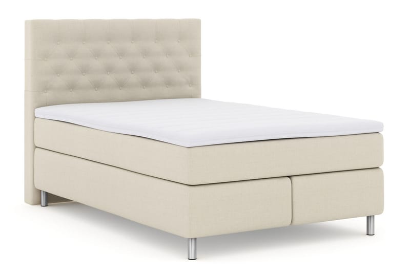 Komplett Sängpaket Choice No 3 140x200 Fast/Medium - Beige|Metall - Möbler - Säng - Kontinentalsäng