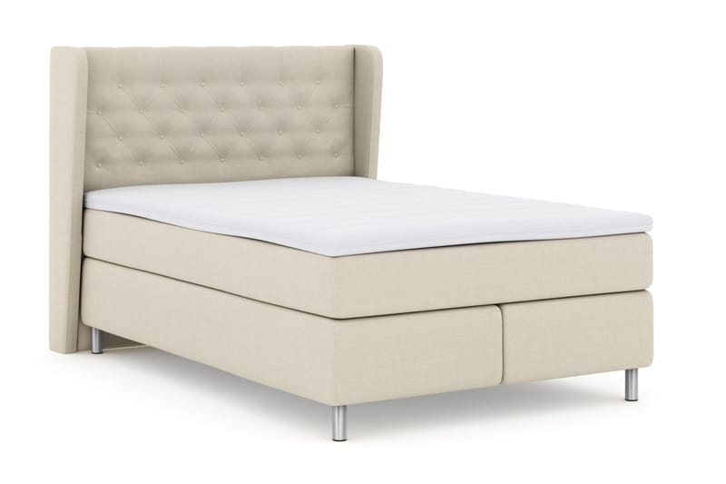 Komplett Sängpaket Choice No 3 140x200 Fast/Medium - Beige|Metall - Möbler - Säng - Kontinentalsäng