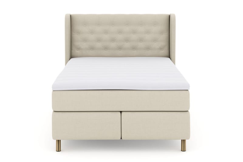 Komplett Sängpaket Choice No 3 140x200 Medium - Beige|Koppar - Möbler - Säng - Kontinentalsäng