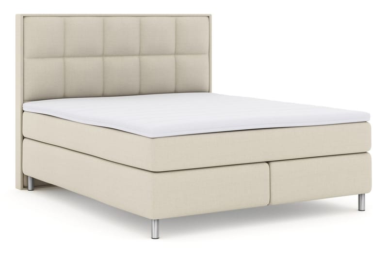 Komplett Sängpaket Choice No 3 210x210 Fast - Beige|Metall - Möbler - Säng - Kontinentalsäng