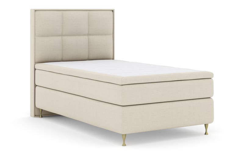 Komplett Sängpaket Choice No 4 120x200 Fast - Beige|Guld - Möbler - Säng - Kontinentalsäng