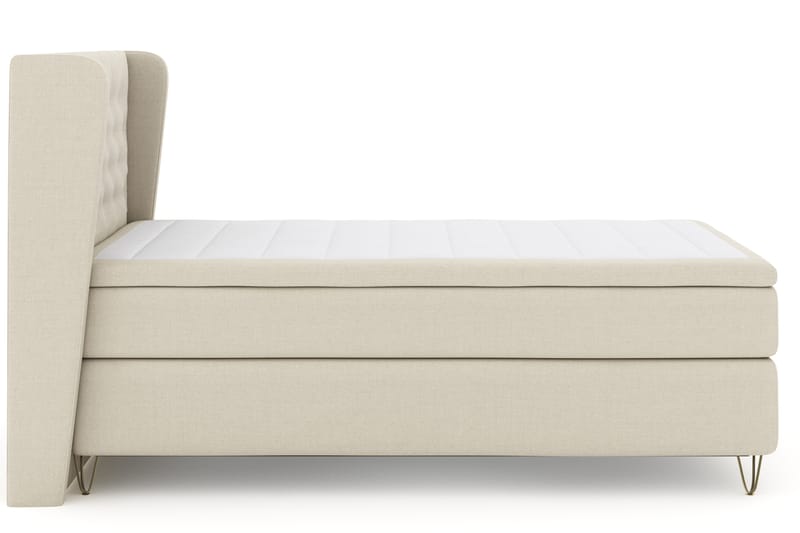 Komplett Sängpaket Choice No 4 120x200 Fast - Beige|Metall V-form - Möbler - Säng - Kontinentalsäng