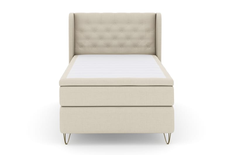 Komplett Sängpaket Choice No 4 120x200 Fast - Beige|Metall V-form - Möbler - Säng - Kontinentalsäng