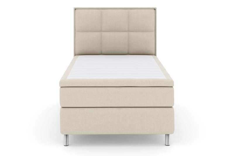 Komplett Sängpaket Choice No 4 120x200 Medium - Beige|Metall - Kontinentalsäng - Enkelsäng - Komplett sängpaket