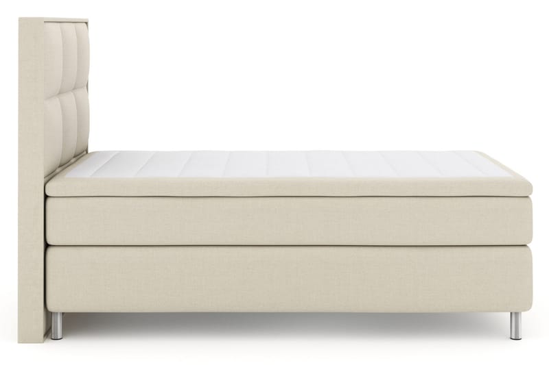 Komplett Sängpaket Choice No 4 120x200 Medium - Beige|Metall - Kontinentalsäng - Enkelsäng - Komplett sängpaket
