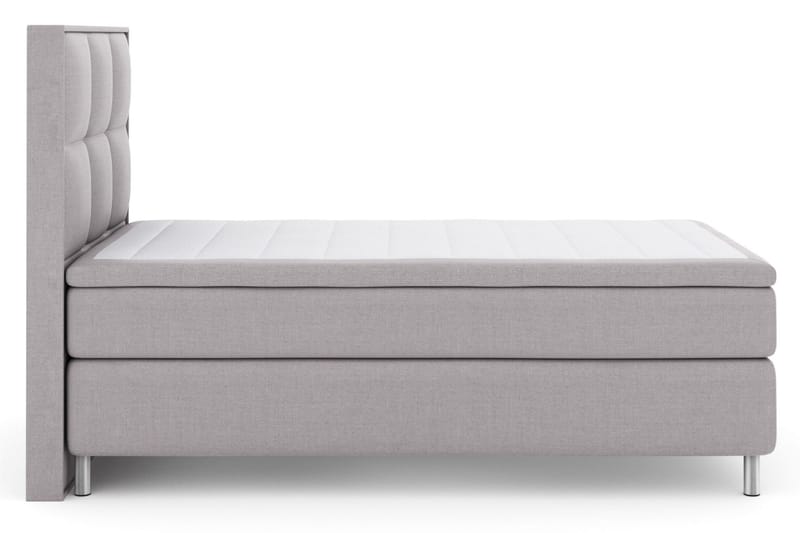 Komplett Sängpaket Choice No 4 120x200 Medium - Ljusgrå|Metall - Kontinentalsäng - Enkelsäng - Komplett sängpaket