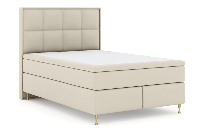 Komplett Sängpaket Choice No 4 140x200 Fast - Beige|Guld - Möbler - Säng - Kontinentalsäng