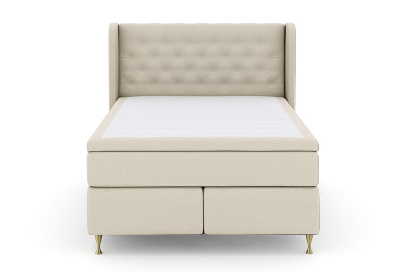 Komplett Sängpaket Choice No 4 140x200 Fast - Beige|Guld - Möbler - Säng - Kontinentalsäng