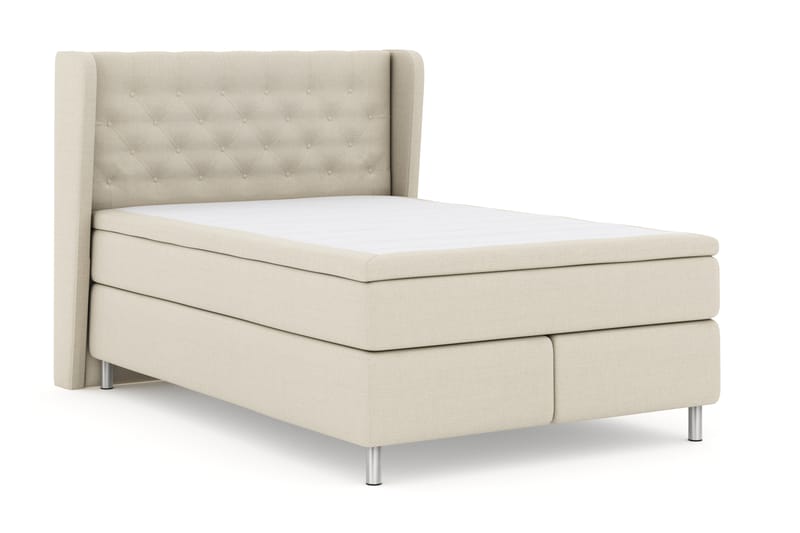 Komplett Sängpaket Choice No 4 140x200 Fast - Beige|Metall - Kontinentalsäng - Komplett sängpaket