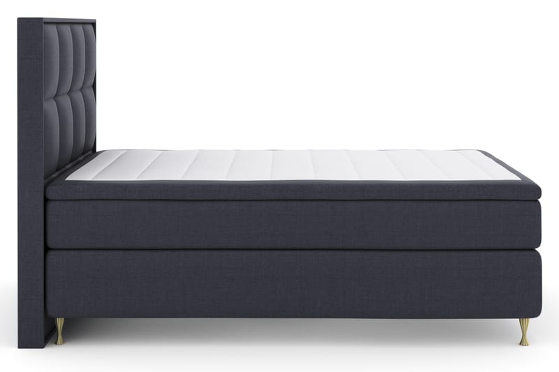 Komplett Sängpaket Choice No 4 140x200 Fast - Blå|Guld - Kontinentalsäng - Enkelsäng - Komplett sängpaket