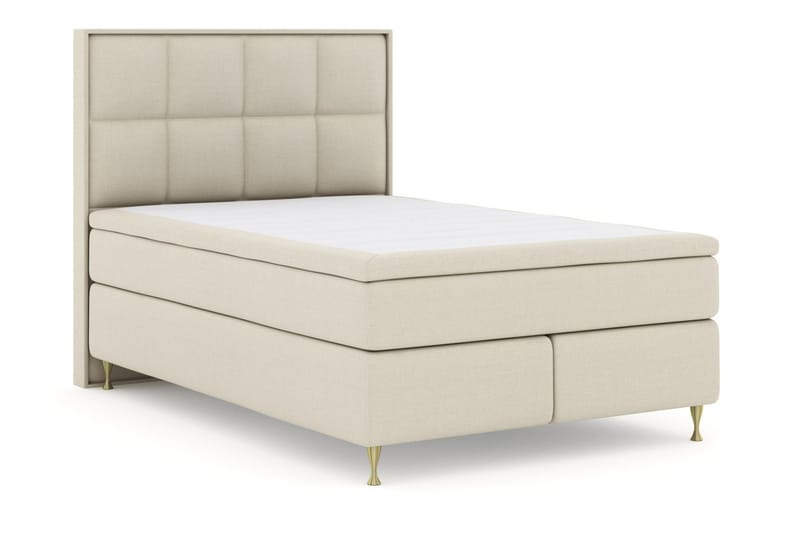 Komplett Sängpaket Choice No 4 140x200 Fast/Medium - Beige|Guld - Möbler - Säng - Kontinentalsäng