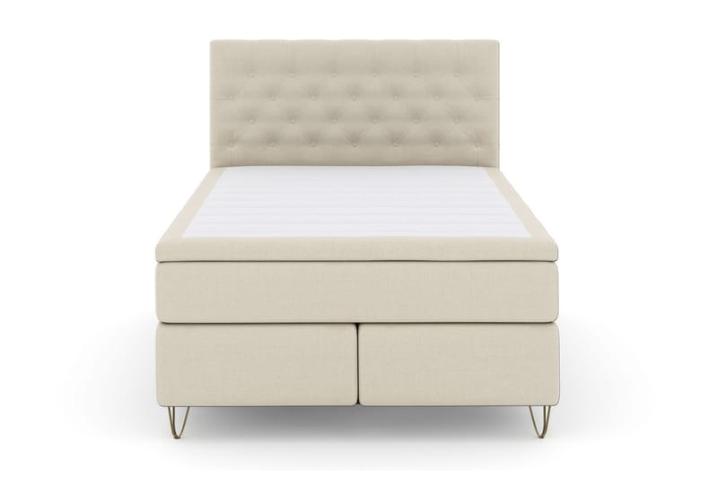 Komplett Sängpaket Choice No 4 140x200 Fast/Medium - Beige|Metall V-form - Möbler - Säng - Kontinentalsäng