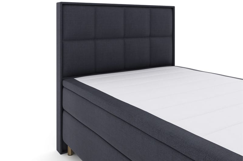 Komplett Sängpaket Choice No 4 140x200 Fast/Medium - Blå|Metall - Kontinentalsäng - Enkelsäng - Komplett sängpaket