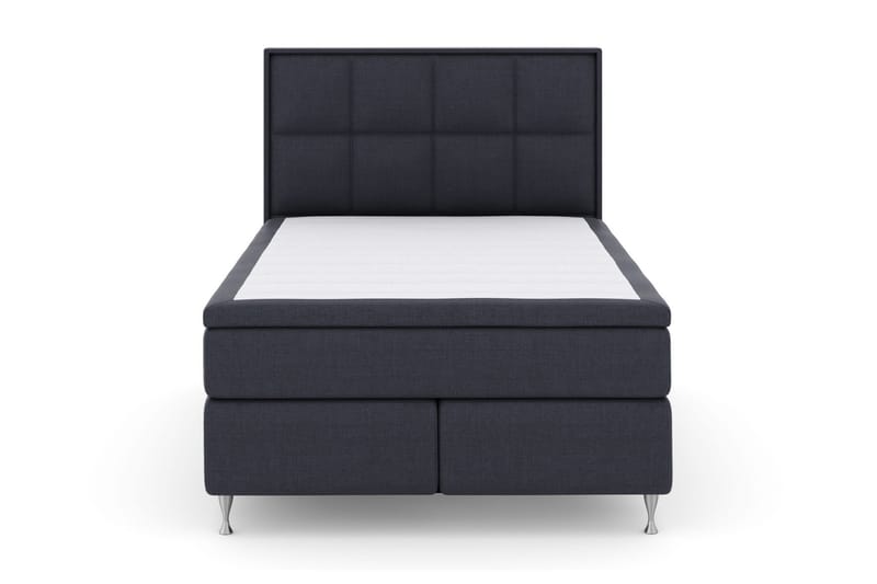 Komplett Sängpaket Choice No 4 140x200 Fast/Medium - Blå|Silver - Kontinentalsäng - Enkelsäng - Komplett sängpaket