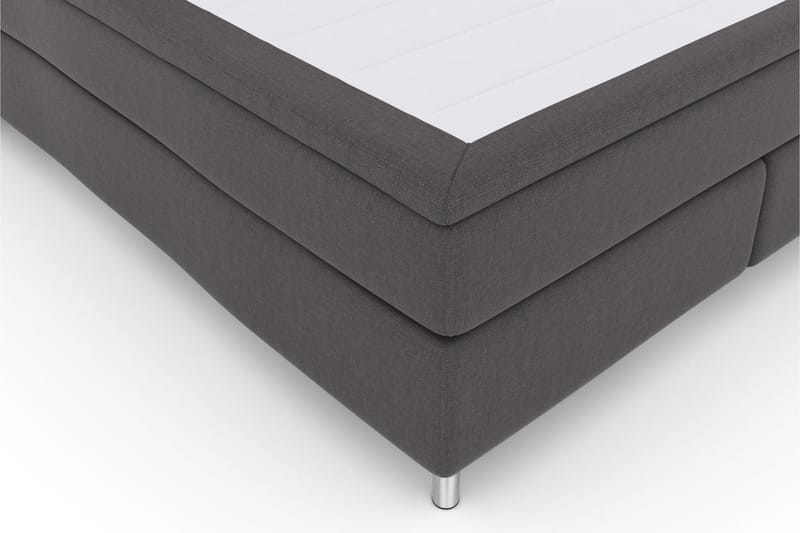 Komplett Sängpaket Choice No 4 180x200 Fast/Medium - Mörkgrå|Metall - Kontinentalsäng - Dubbelsäng - Komplett sängpaket