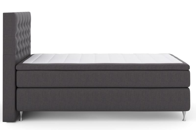 Komplett Sängpaket Choice No 5 120x200 Fast Latex - Mörkgrå|Silver - Kontinentalsäng - Enkelsäng - Komplett sängpaket