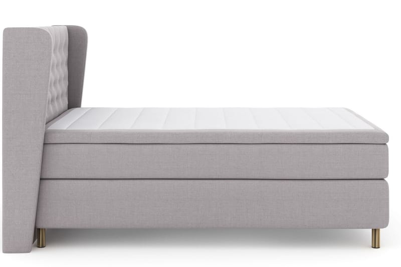 Komplett Sängpaket Choice No 5 140x200 Fast Latex - Ljusgrå|Koppar - Kontinentalsäng - Enkelsäng - Komplett sängpaket