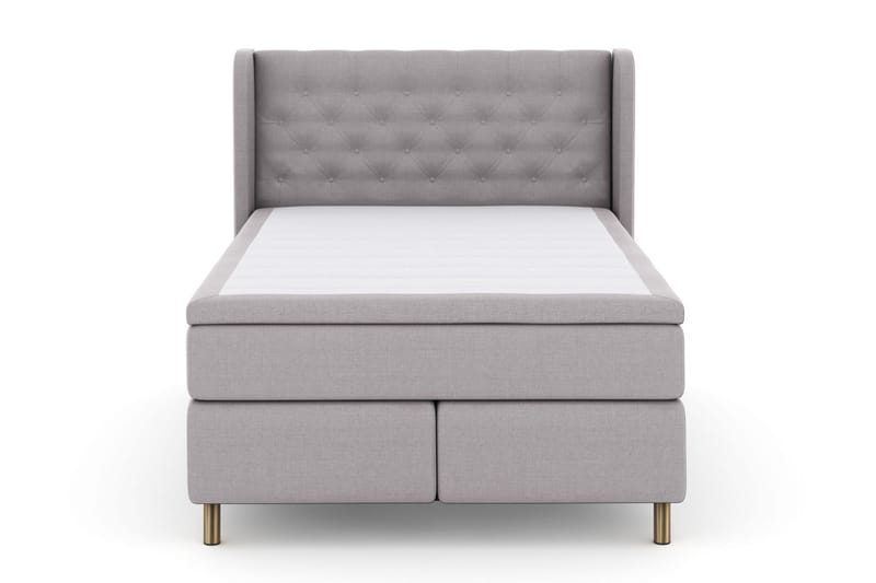 Komplett Sängpaket Choice No 5 140x200 Fast Latex - Ljusgrå|Koppar - Kontinentalsäng - Enkelsäng - Komplett sängpaket