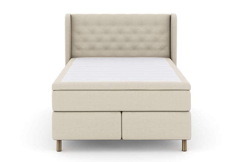Komplett Sängpaket Choice No 5 140x200 Fast/Medium Watergel - Beige|Koppar - Kontinentalsäng - Enkelsäng - Komplett sängpaket