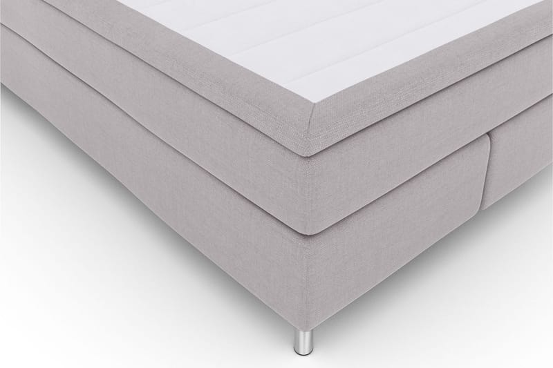 Komplett Sängpaket Choice No 5 140x200 Medium Latex - Ljusgrå|Metall - Kontinentalsäng - Enkelsäng - Komplett sängpaket