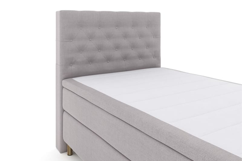 Komplett Sängpaket Choice No 6 120x200 Medium Latex/Memory - Ljusgrå|Koppar - Kontinentalsäng - Enkelsäng - Komplett sängpaket