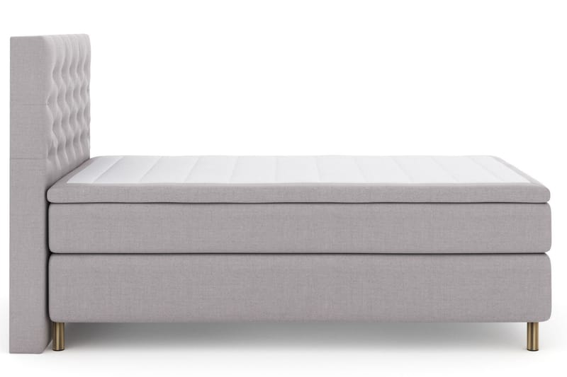 Komplett Sängpaket Choice No 6 120x200 Medium Latex/Memory - Ljusgrå|Koppar - Kontinentalsäng - Enkelsäng - Komplett sängpaket