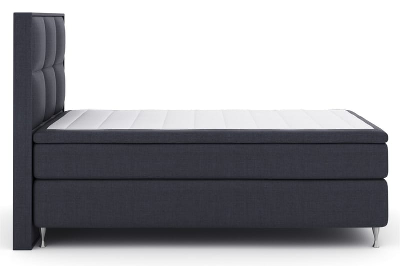Komplett Sängpaket Choice No 6 120x200 Medium Watergel - Blå|Silver - Kontinentalsäng - Enkelsäng - Komplett sängpaket