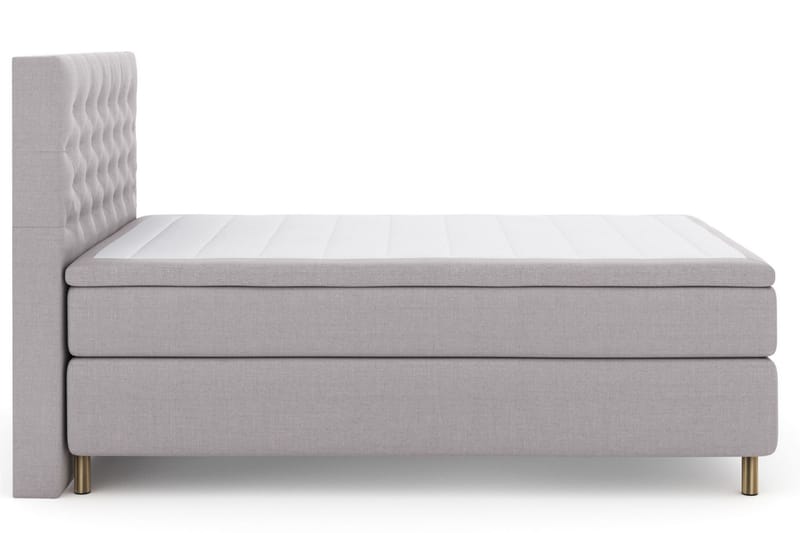 Komplett Sängpaket Choice No 6 140x200 F/M Latex/Memory - Ljusgrå|Koppar - Kontinentalsäng - Enkelsäng - Komplett sängpaket