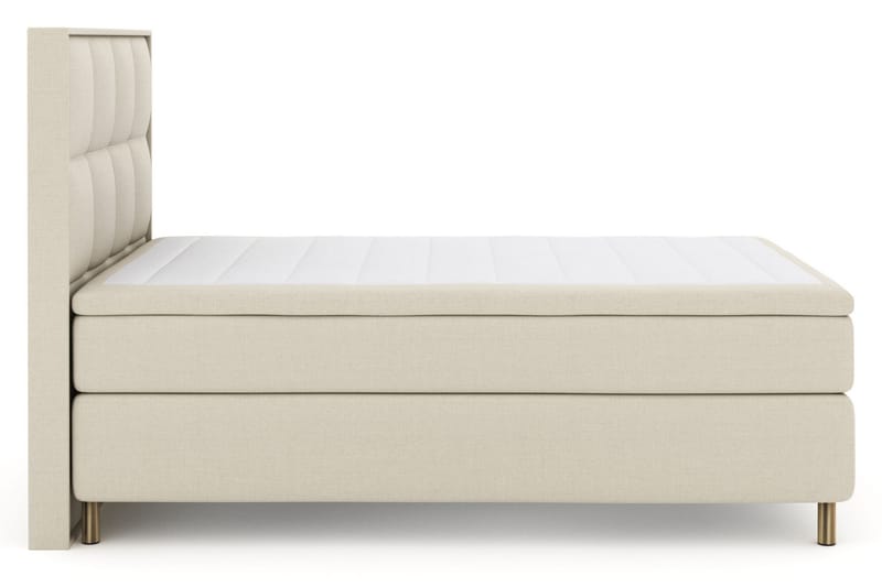Komplett Sängpaket Choice No 6 160x200 Fast/Medium Watergel - Beige|Koppar - Kontinentalsäng - Dubbelsäng - Komplett sängpaket