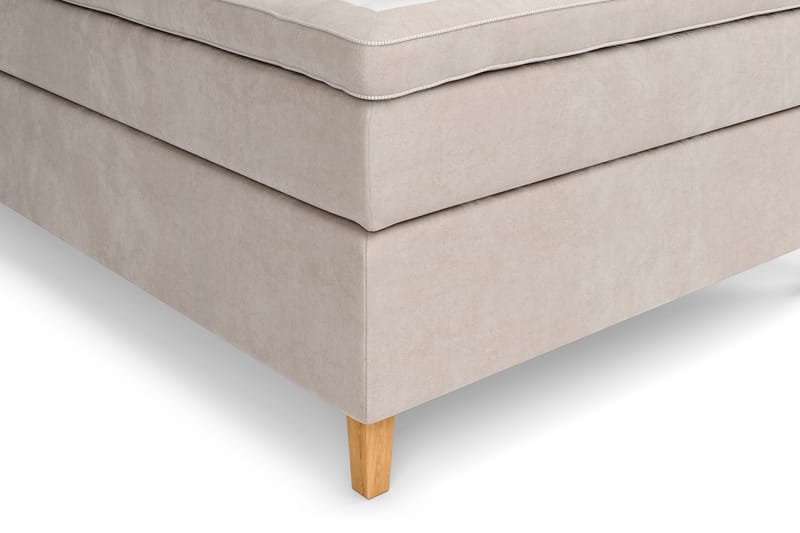 Komplett Sängpaket Estelle 120x200 cm - Beige|Sammet - Möbler - Säng - Kontinentalsäng